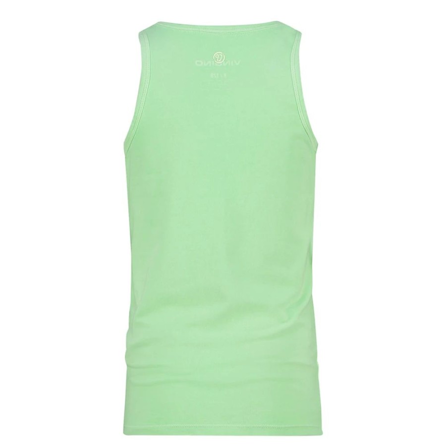 Kinderkleding Vingino | Vingino Jongens Tanktop Noeskbn36201 Neon Groen