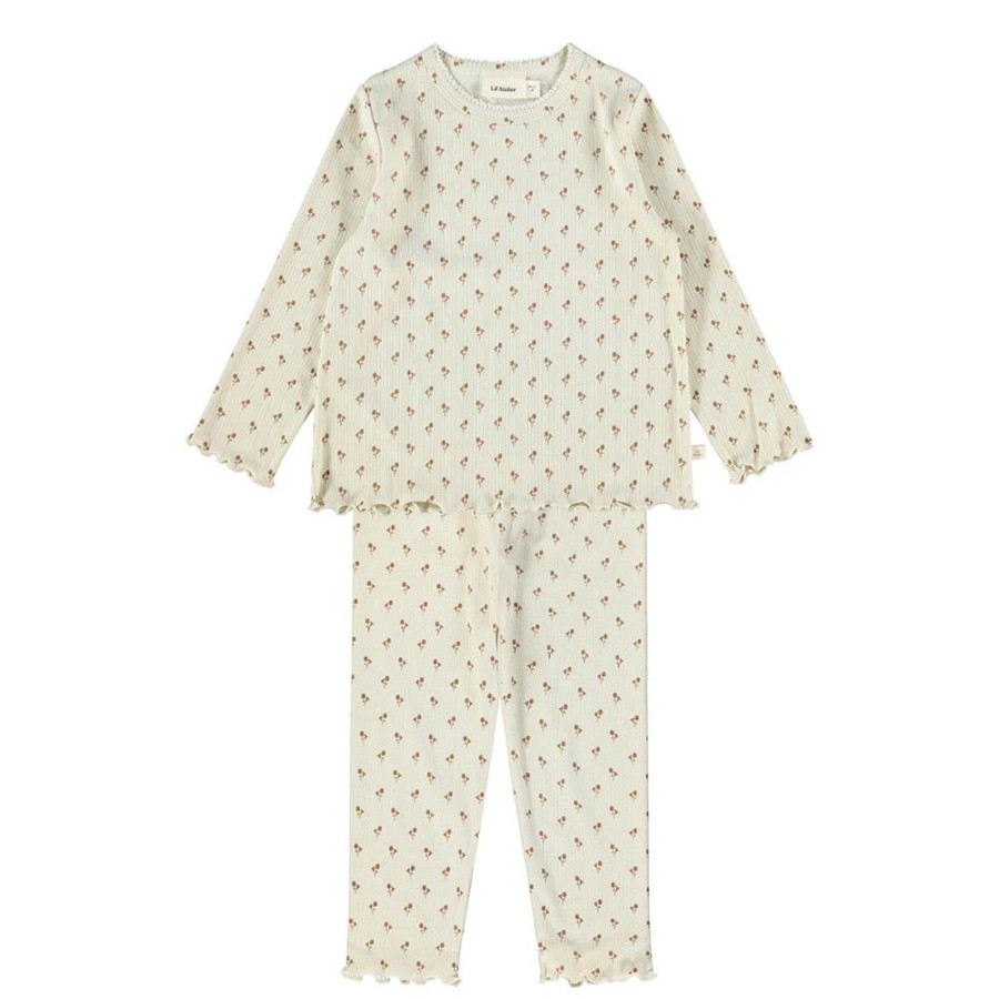 Meisjes Lil’Atelier | Lil'Atelier Meisjes Pyjama 13204448/Nmflola Beige