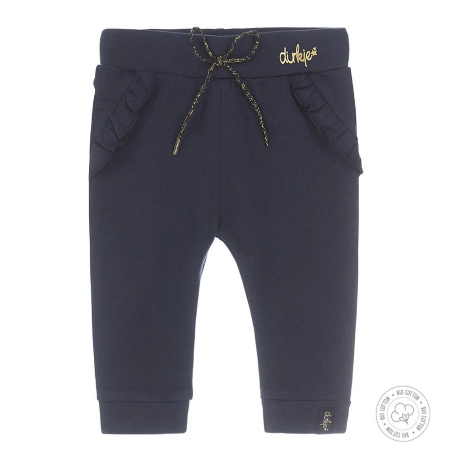 Baby Dirkje | Dirkje Meisjes Broek Wn235 Blauw