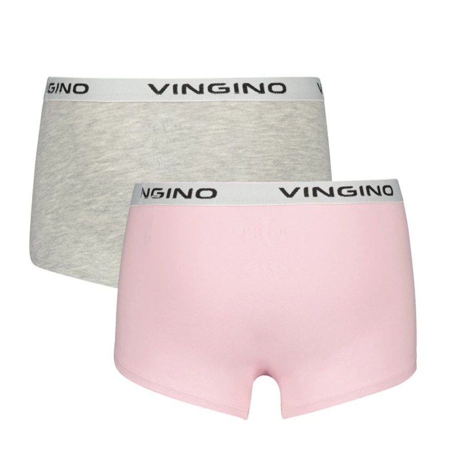 Meisjes Vingino | Vingino Organic Meisjes 2-Pack Boxers