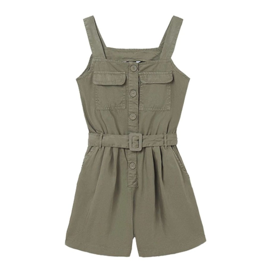 Meisjes Mayoral | Mayoral Meisjes Jumpsuit 6831/56 Groen