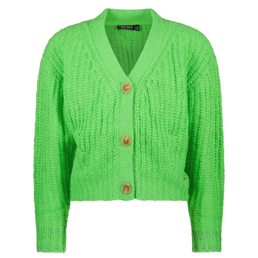 Meisjes Like Flo | Like Flo Meisjes Vest F208-5300-302 Groen