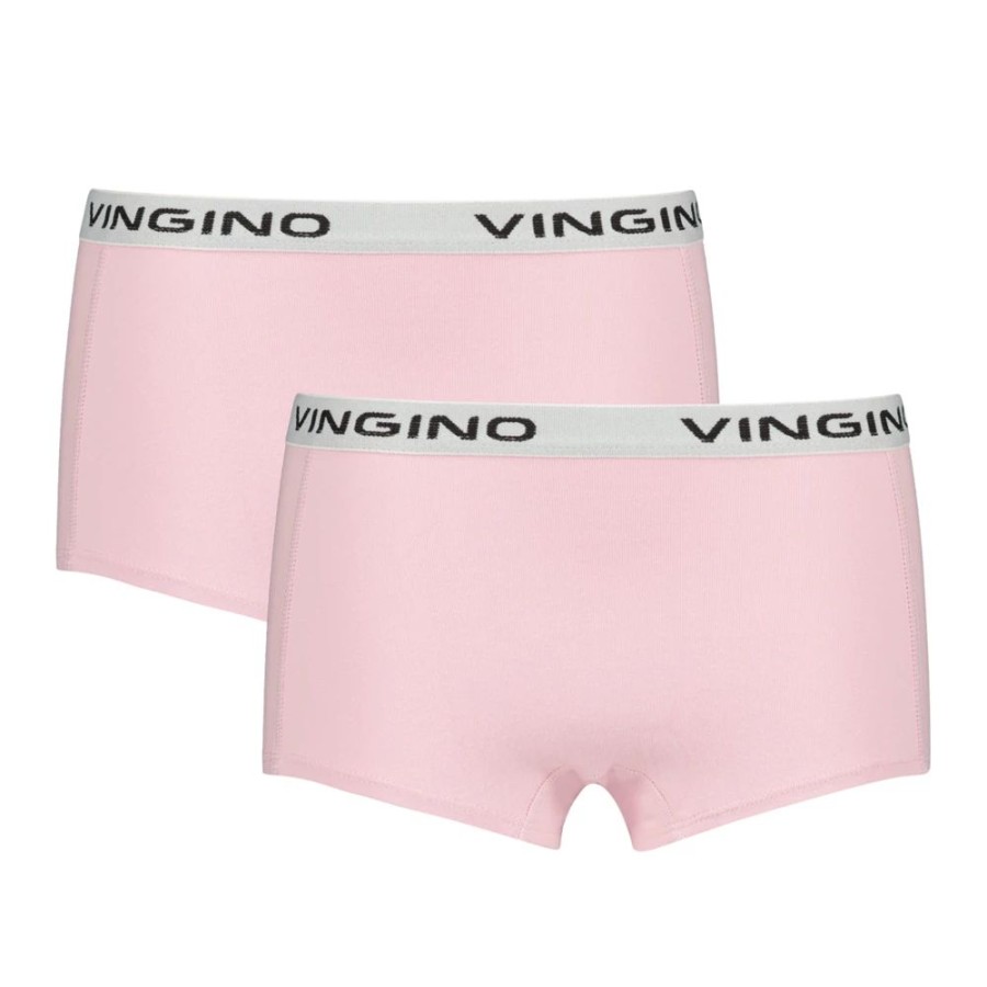 Meisjes Vingino | Vingino Organic Meisjes 2-Pack Boxers