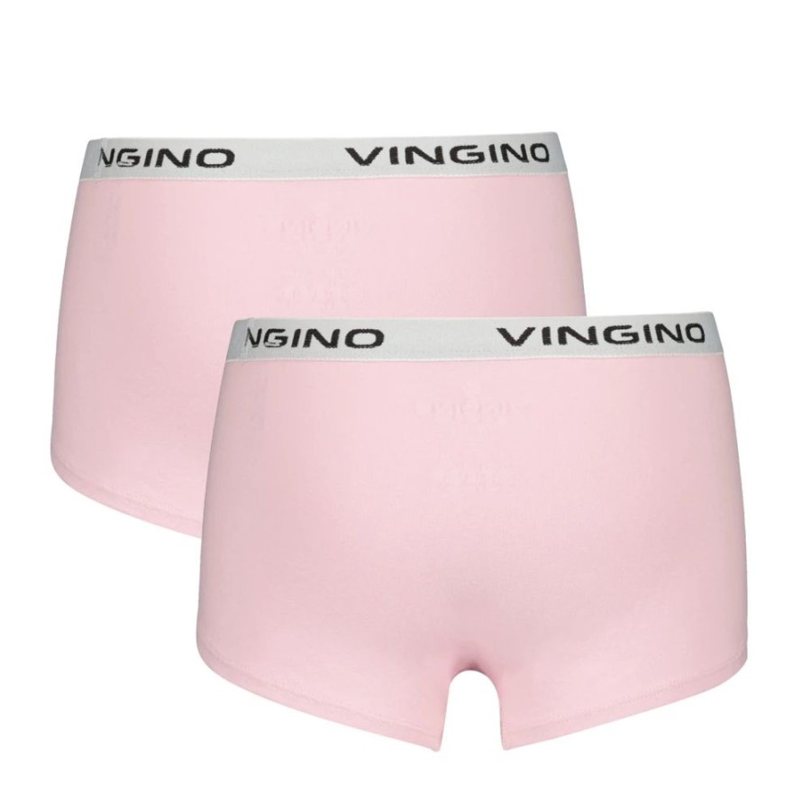 Meisjes Vingino | Vingino Organic Meisjes 2-Pack Boxers