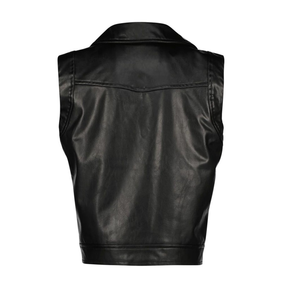 Meisjes Vingino | Vingino Meisjes Leatherlook Gilet