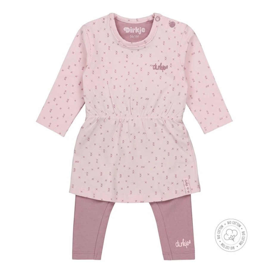 Baby Dirkje | Dirkje Meisjes 2-Delige Set Wn201 Roze