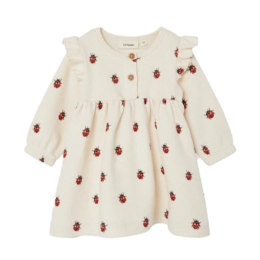 Baby Lil’Atelier | Lil Atelier Baby Jurk Ladybugs