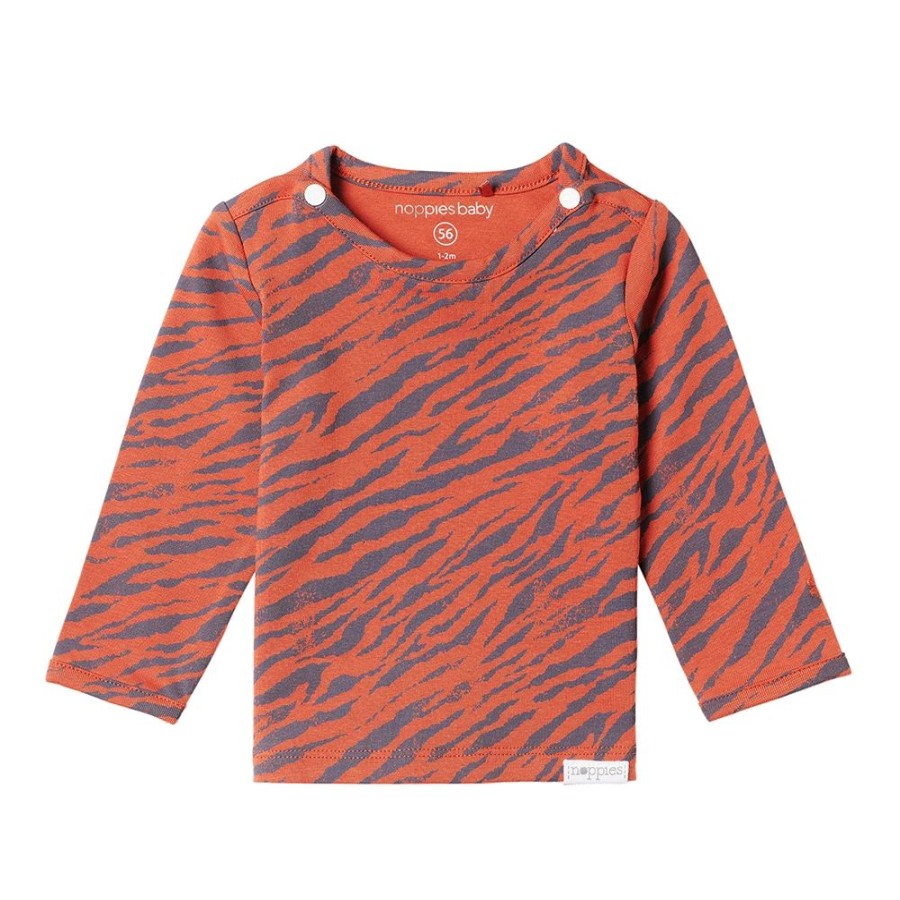 Baby Noppies | Noppies Meisjes Shirtje 204N0016 Oranje