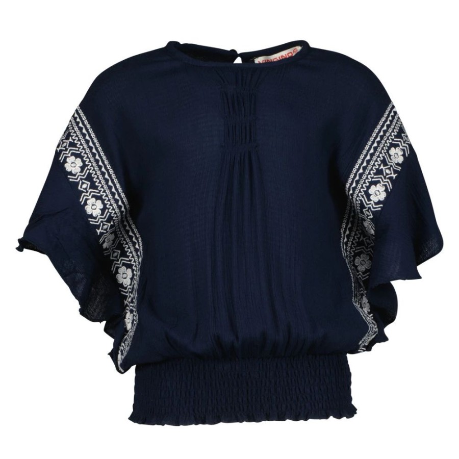 Meisjes Vingino | Vingino Meisjes Shirt Ss22Kgn36001 Lena Blauw