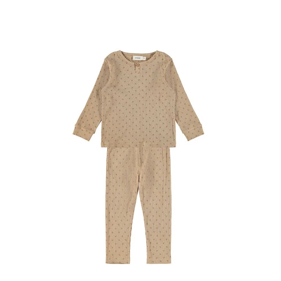 Jongens Lil’Atelier | Lil'Atelier Jongens Pyjama 13204445 Bruin