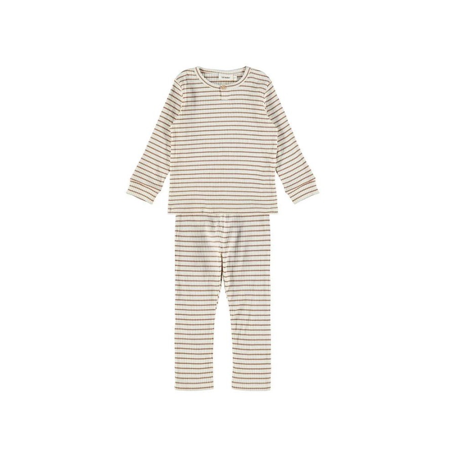 Jongens Lil’Atelier | Lil'Atelier Jongens Pyjama 13204445 Beige