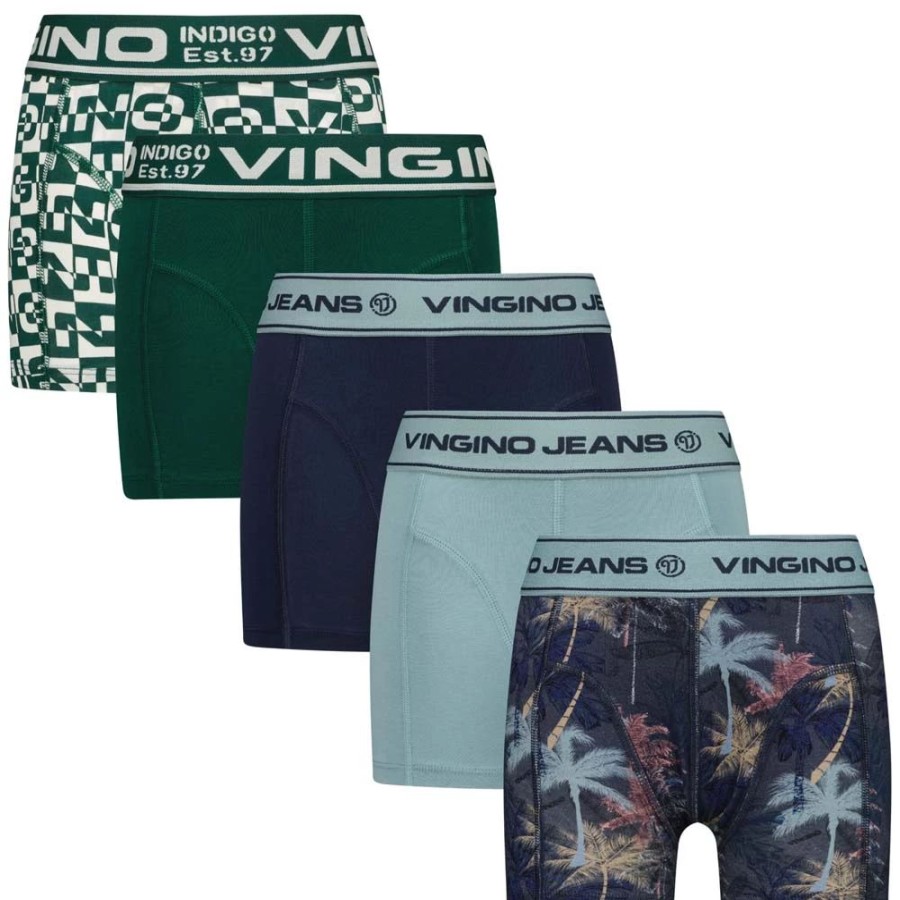 Jongens Vingino | Vingino Jongens Boxer 5 Pack