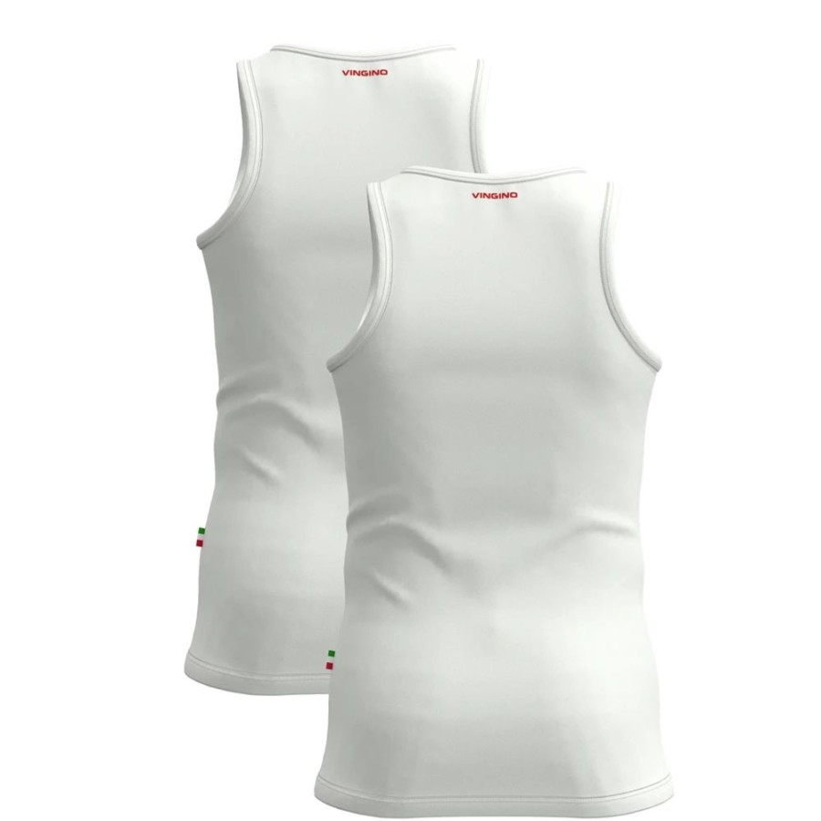 Jongens Vingino | Vingino Organic Jongens 2-Pack Tanktop